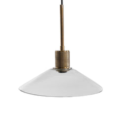 A2Z Furniture - Ashley Furniture - Chaness Lighting - Glass Pendant Light (1/CN) / Clear/Brass - L000718