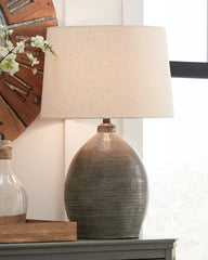 A2Z Furniture - Ashley Furniture - Joyelle Lighting - Table Lamp (Set of 2) / Gray - L100744X2