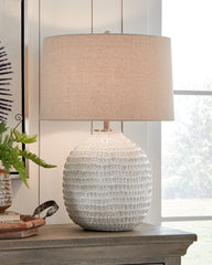 A2Z Furniture - Ashley Furniture - Jamon Lighting - Table Lamp (Set of 2) / Beige - L100764X2