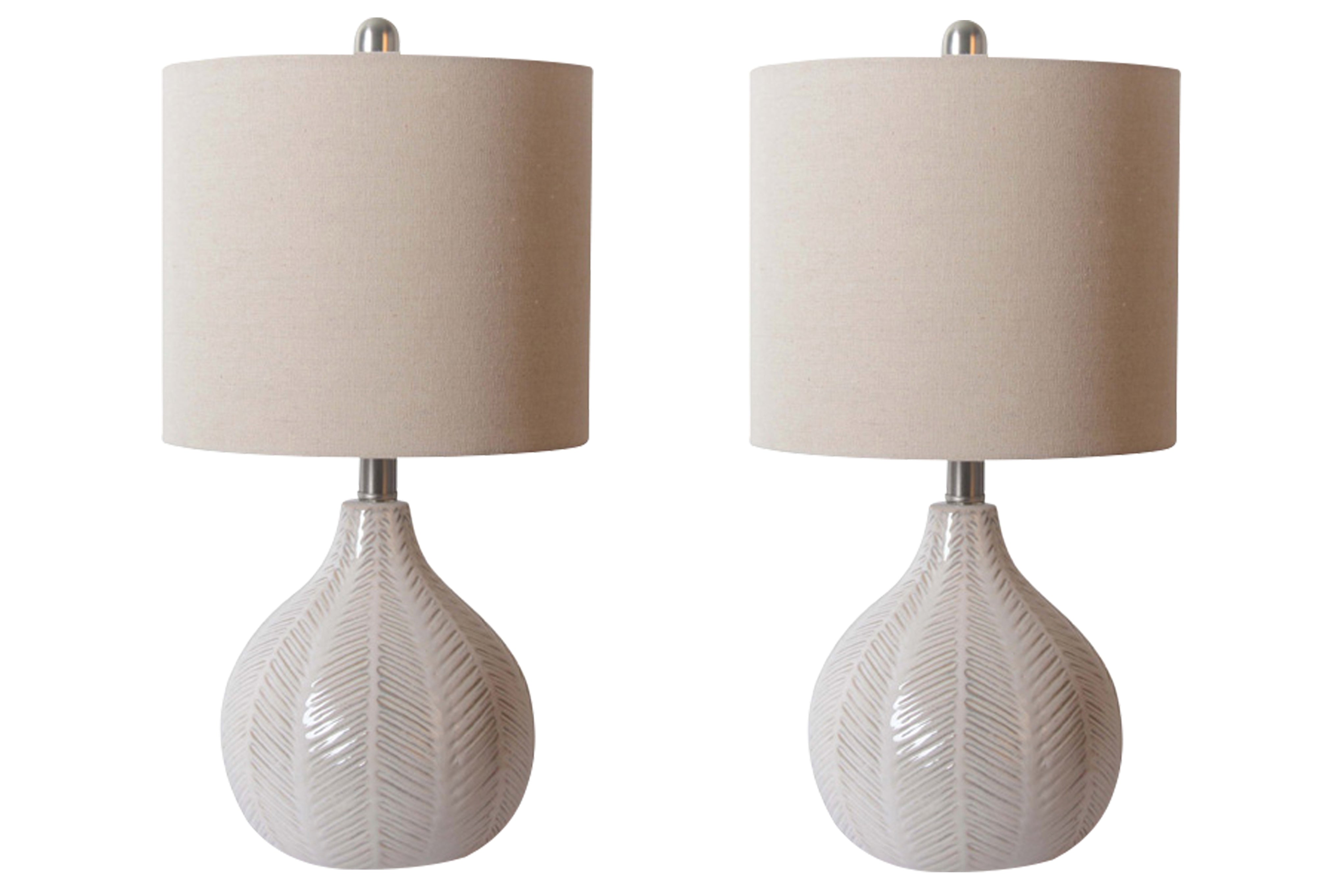 A2Z Furniture - Ashley Furniture - Rainermen Lighting - Table Lamp (Set of 2) / Off White - L180024X2