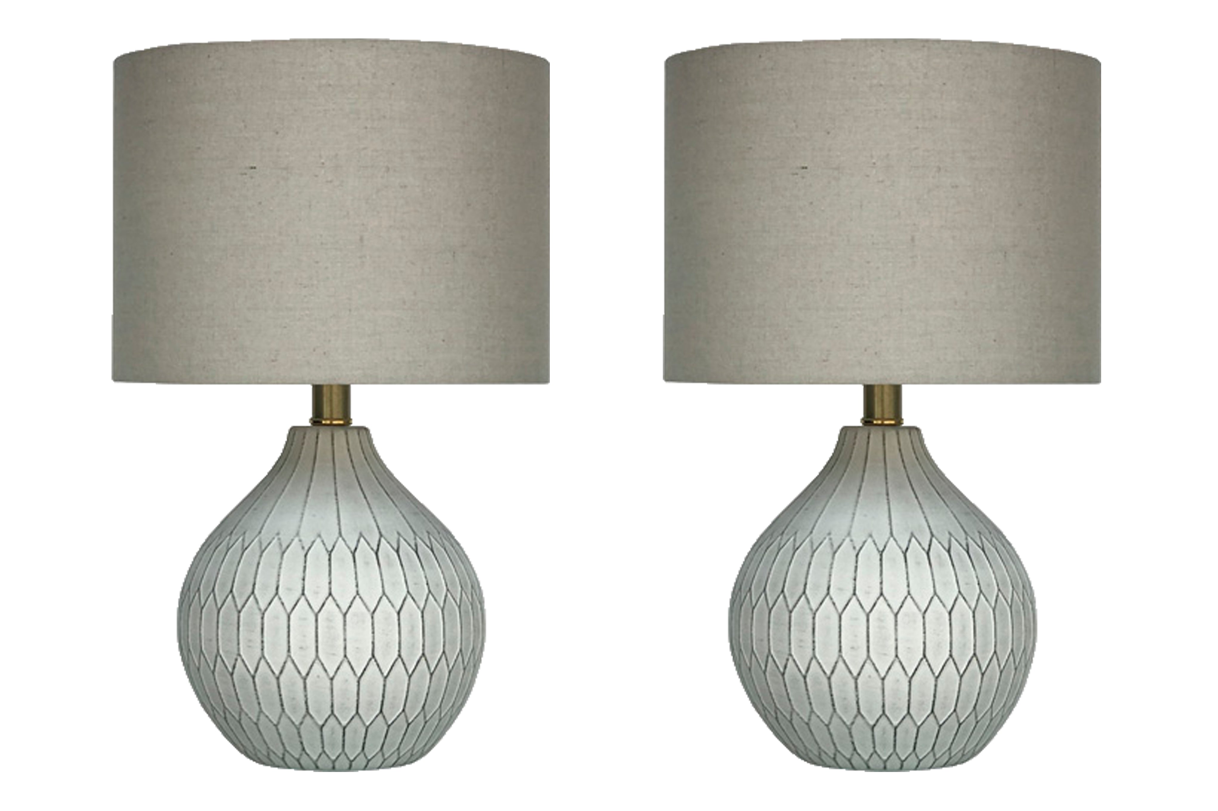 A2Z Furniture - Ashley Furniture - Wardmont Lighting - Table Lamp (Set of 2) / White - L180094X2