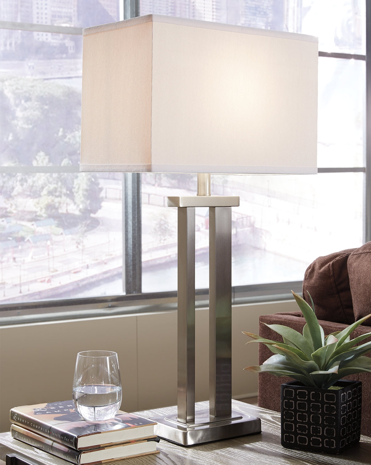 A2Z Furniture - Ashley Furniture - Aniela Lighting - Metal Table Lamp (Set of 2) / Bronze Finish - L204074