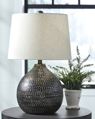 A2Z Furniture - Ashley Furniture - Maire Lighting - Table Lamp (Set of 2) / Black/Gold Finish - L207294X2