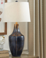 A2Z Furniture - Ashley Furniture - Evania Lighting - Table Lamp (Set of 2) / Indigo - L207344X2