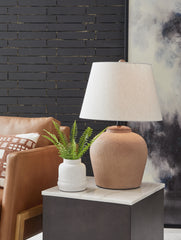 A2Z Furniture - Ashley Furniture - Scantor Lighting - Table Lamp (Set of 2) / Rust - L207464X2