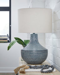 A2Z Furniture - Ashley Furniture - Schylarmont Lighting - 2-Piece Lamp Set / Antique Gray/White - L207474X2