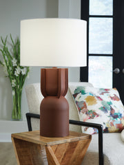 A2Z Furniture - Ashley Furniture - Rowandale Lighting - Metal Table Lamp (1/CN) / Brick Red - L207534