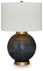 A2Z Furniture - Ashley Furniture - Adara Lighting - Metal Table Lamp (1/CN) / Blue/Gold Finish - L207564