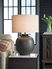 A2Z Furniture - Ashley Furniture - Carlenbury Lighting - Metal Table Lamp (1/CN) / Antique Brown - L207574