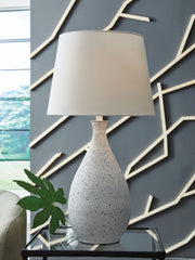 A2Z Furniture - Ashley Furniture - Wyattford Lighting - Metal Table Lamp (1/CN) / White/Black - L207614