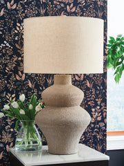 A2Z Furniture - Ashley Furniture - Jossleigh Lighting - Metal Table Lamp (1/CN) / Beige - L207624