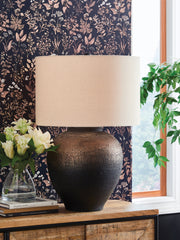 A2Z Furniture - Ashley Furniture - Newgerhard Lighting - Metal Table Lamp (1/CN) / Brown/Black - L207644