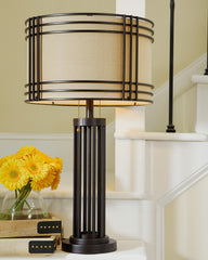 A2Z Furniture - Ashley Furniture - Hanswell Lighting - Table Lamp (Set of 2) / Dark Brown - L208294X2
