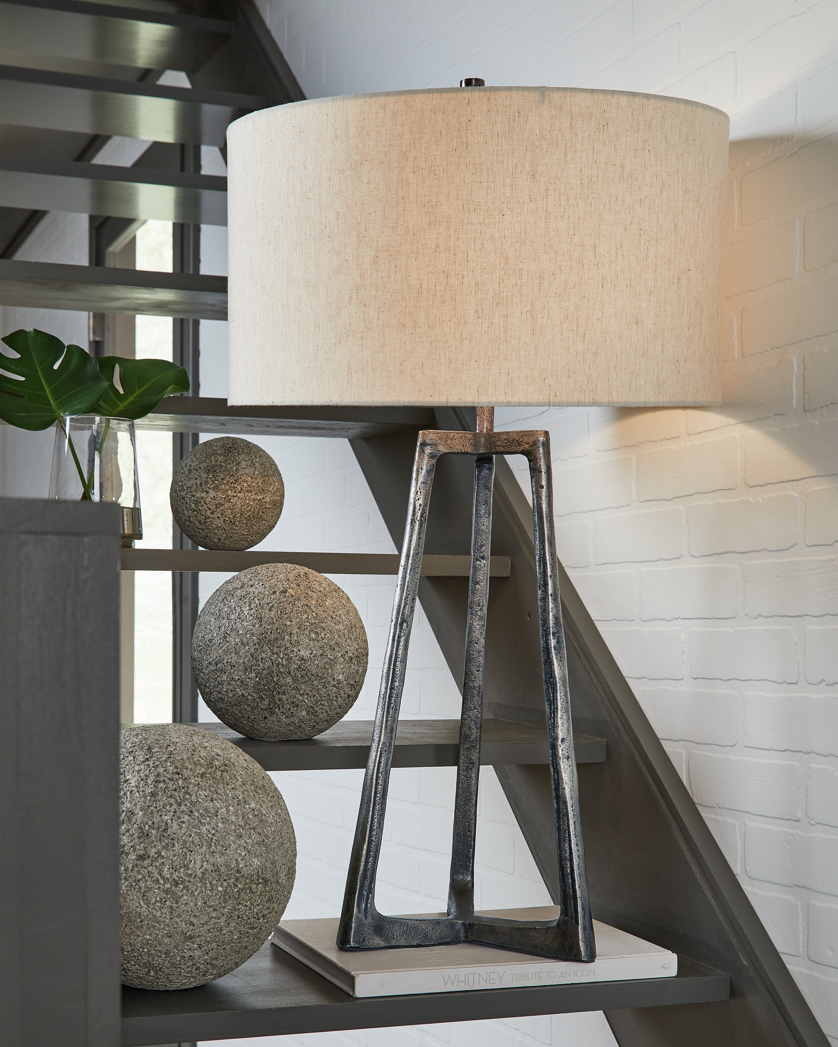 A2Z Furniture - Ashley Furniture - Ryandale Lighting - Metal Table Lamp (1/CN) / Antique Pewter Finish - L208334