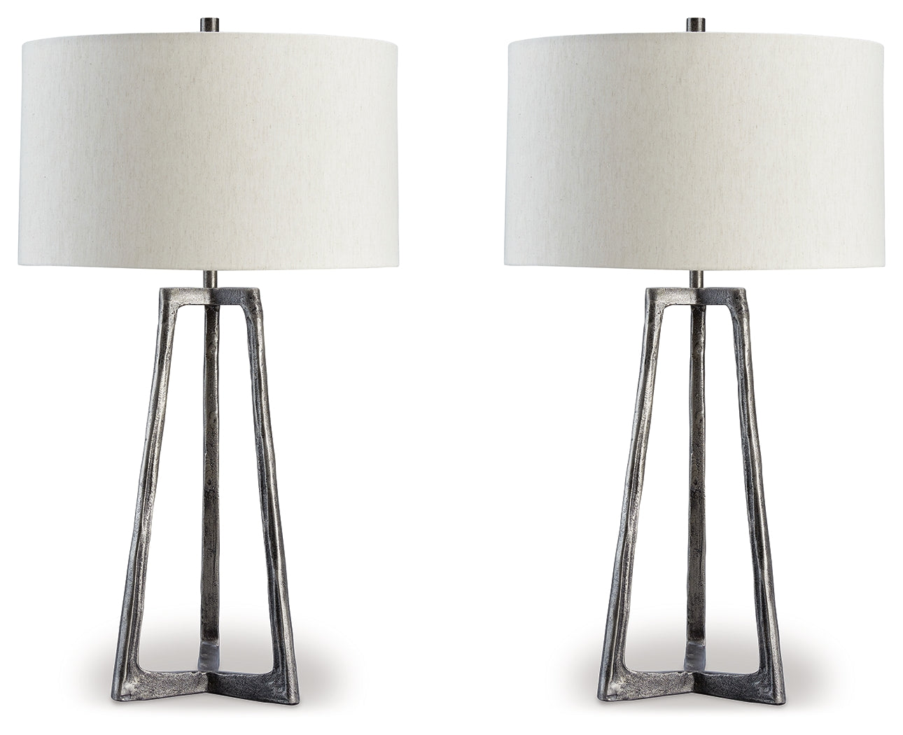 A2Z Furniture - Ashley Furniture - Ryandale Lighting - Table Lamp (Set of 2) / Antique Pewter Finish - L208334X2