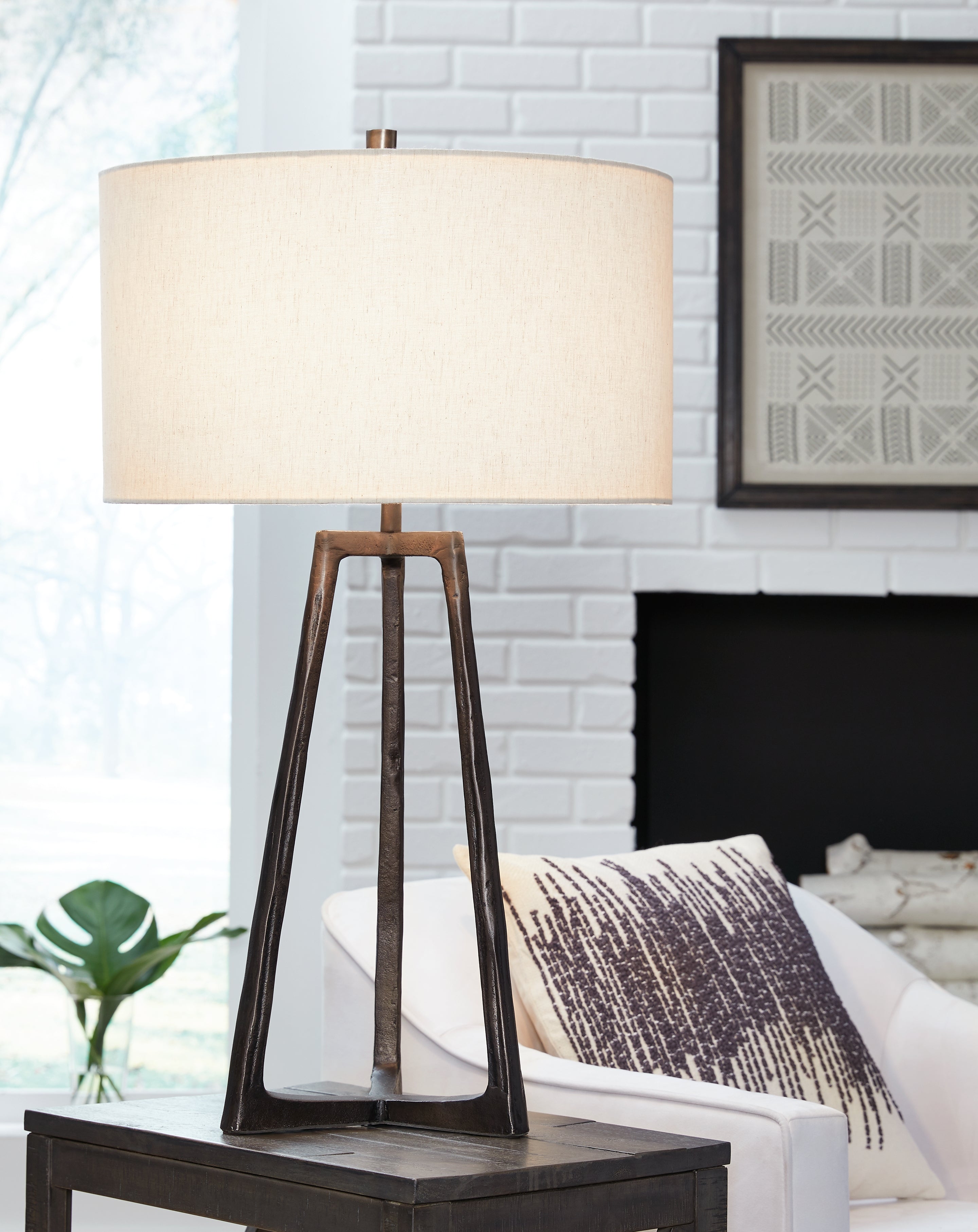A2Z Furniture - Ashley Furniture - Ryandale Lighting - Table Lamp (Set of 2) / Antique Pewter Finish - L208334X2