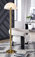 A2Z Furniture - Ashley Furniture - Tobbinsen Lighting - Metal Floor Lamp (1/CN) / Brass Finish - L208421