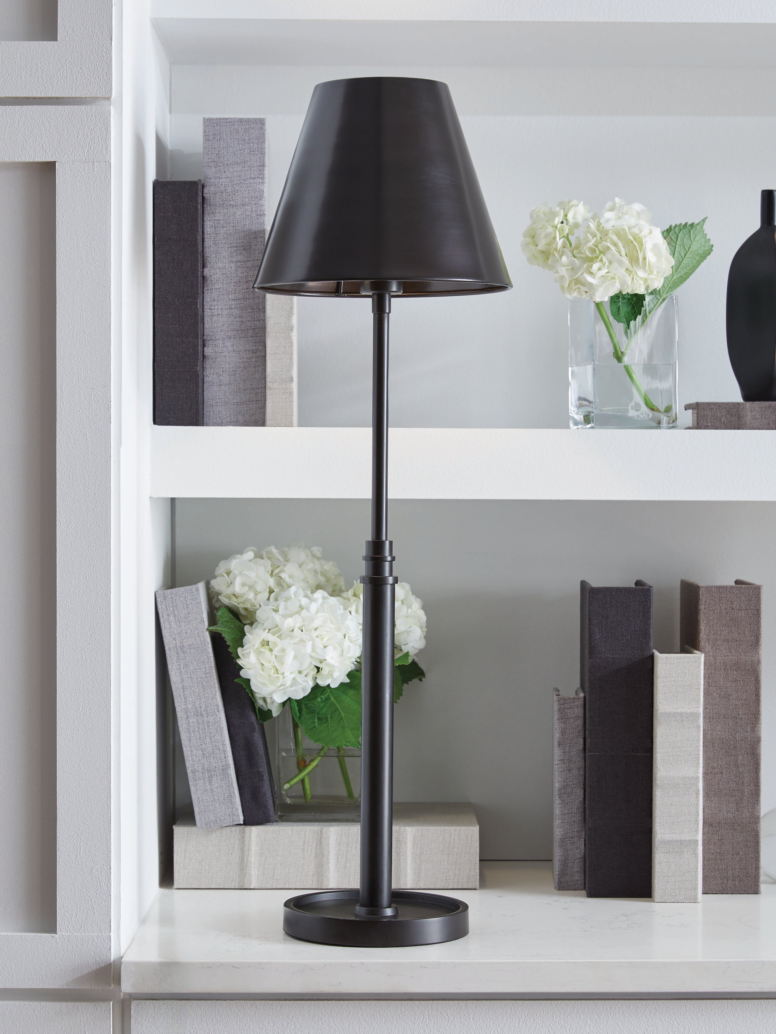 A2Z Furniture - Ashley Furniture - Wimner Lighting - Metal Table Lamp (1/CN) / Antique Bronze Finish - L208464