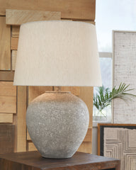 A2Z Furniture - Ashley Furniture - Dreward Lighting - Metal Table Lamp (1/CN) / Distressed Gray - L235694