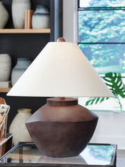 A2Z Furniture - Ashley Furniture - Honsworth Lighting - Poly Table Lamp (1/CN) / Antique Brown - L235994