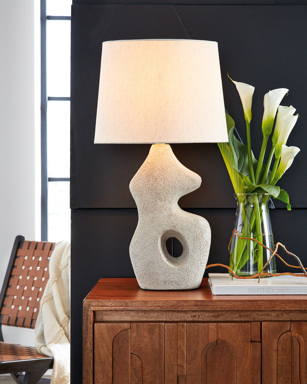 A2Z Furniture - Ashley Furniture - Chadrich Lighting - Paper Table Lamp (Set of 2) / Antique Beige - L243664