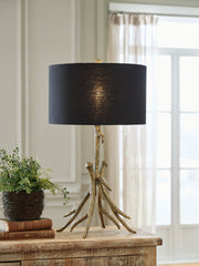 A2Z Furniture - Ashley Furniture - Josney Lighting - 2-Piece Lamp Set / Antique Gold Finish - L317034X2