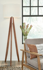 A2Z Furniture - Ashley Furniture - Dallson Lighting - Wood Floor Lamp (1/CN) / Brown - L329011