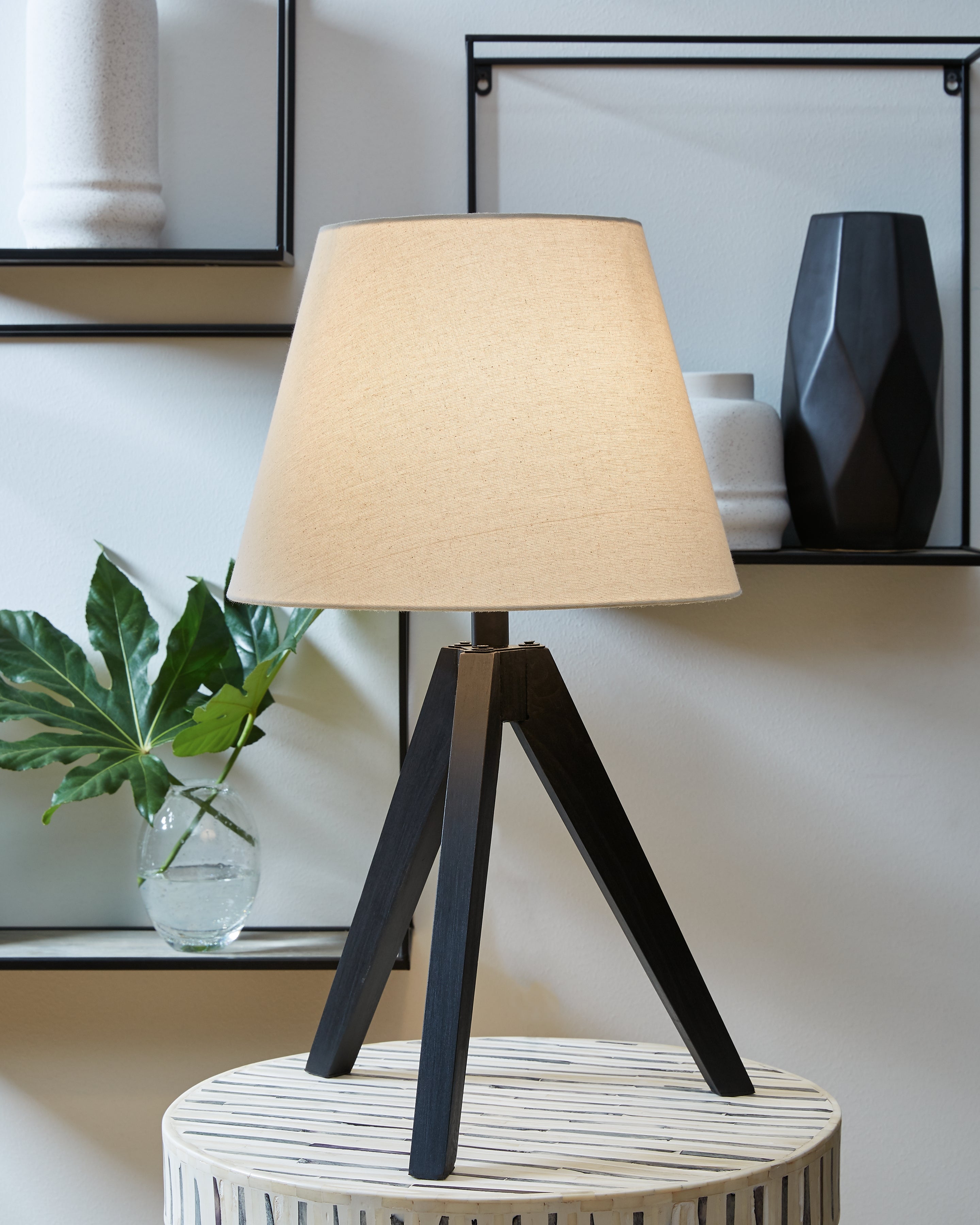 A2Z Furniture - Ashley Furniture - Laifland Lighting - Wood Table Lamp (Set of 2) / Black - L329074