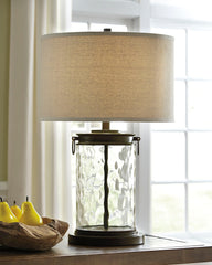A2Z Furniture - Ashley Furniture - Tailynn Lighting - Table Lamp (Set of 2) / Clear/Bronze Finish - L430324X2