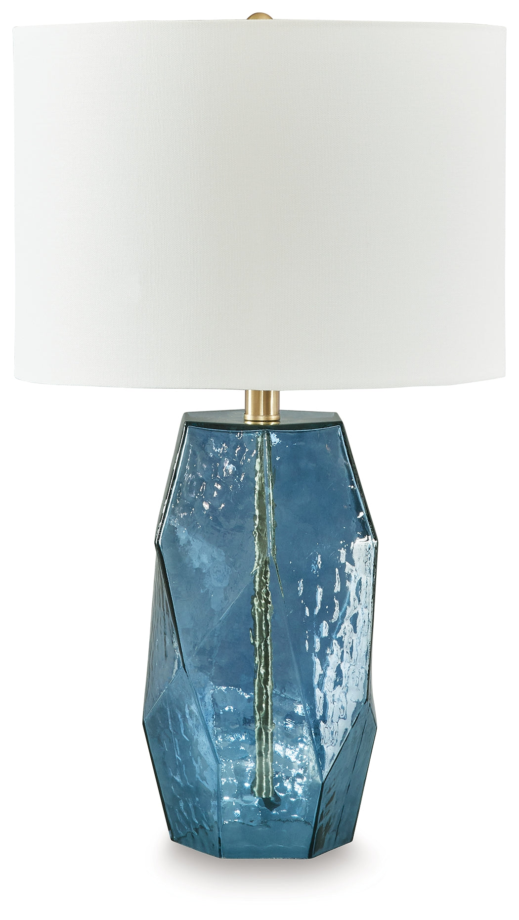 A2Z Furniture - Ashley Furniture - Tallow Lighting - Glass Table Lamp (1/CN) / Blue - L430854