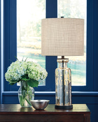A2Z Furniture - Ashley Furniture - Laurentia Lighting - Table Lamp (Set of 2) / Champagne - L431414X2