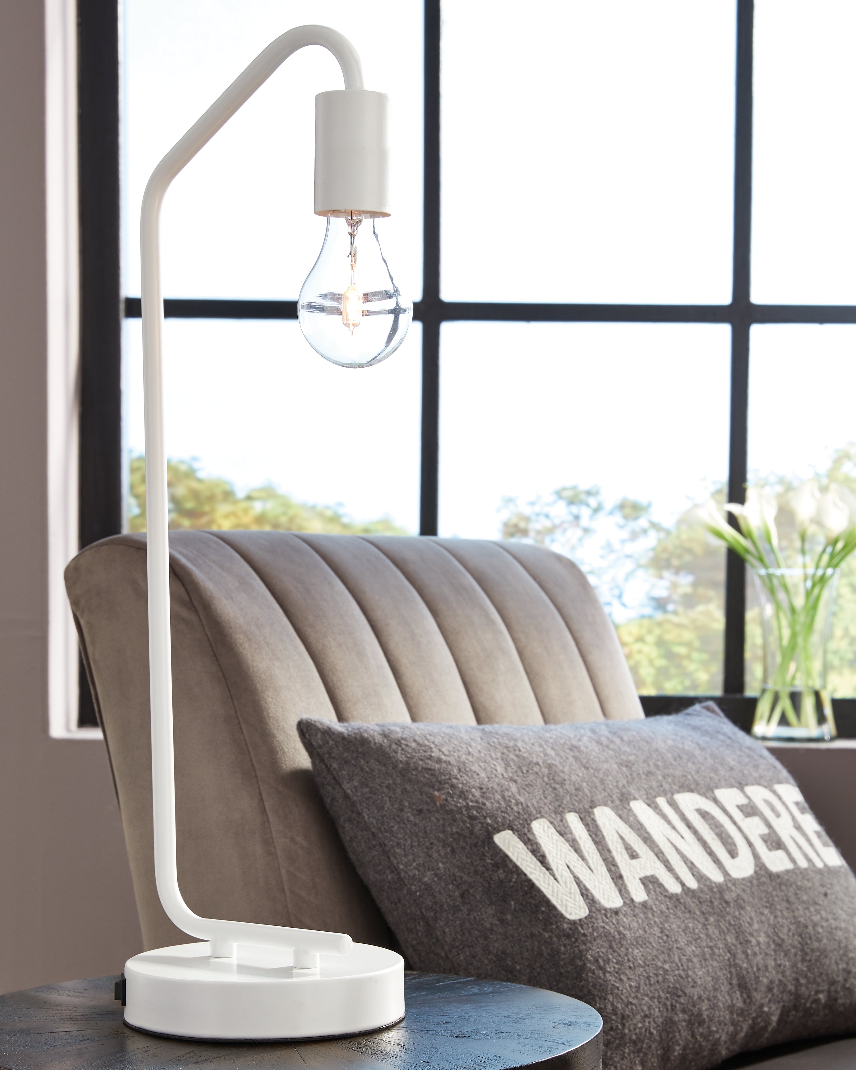 A2Z Furniture - Ashley Furniture - Covybend Lighting - Metal Desk Lamp (1/CN) / White - L734322