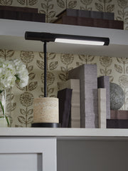 A2Z Furniture - Ashley Furniture - Vinmour Lighting - Metal Desk Lamp (1/CN) / Brown/Beige - L734402