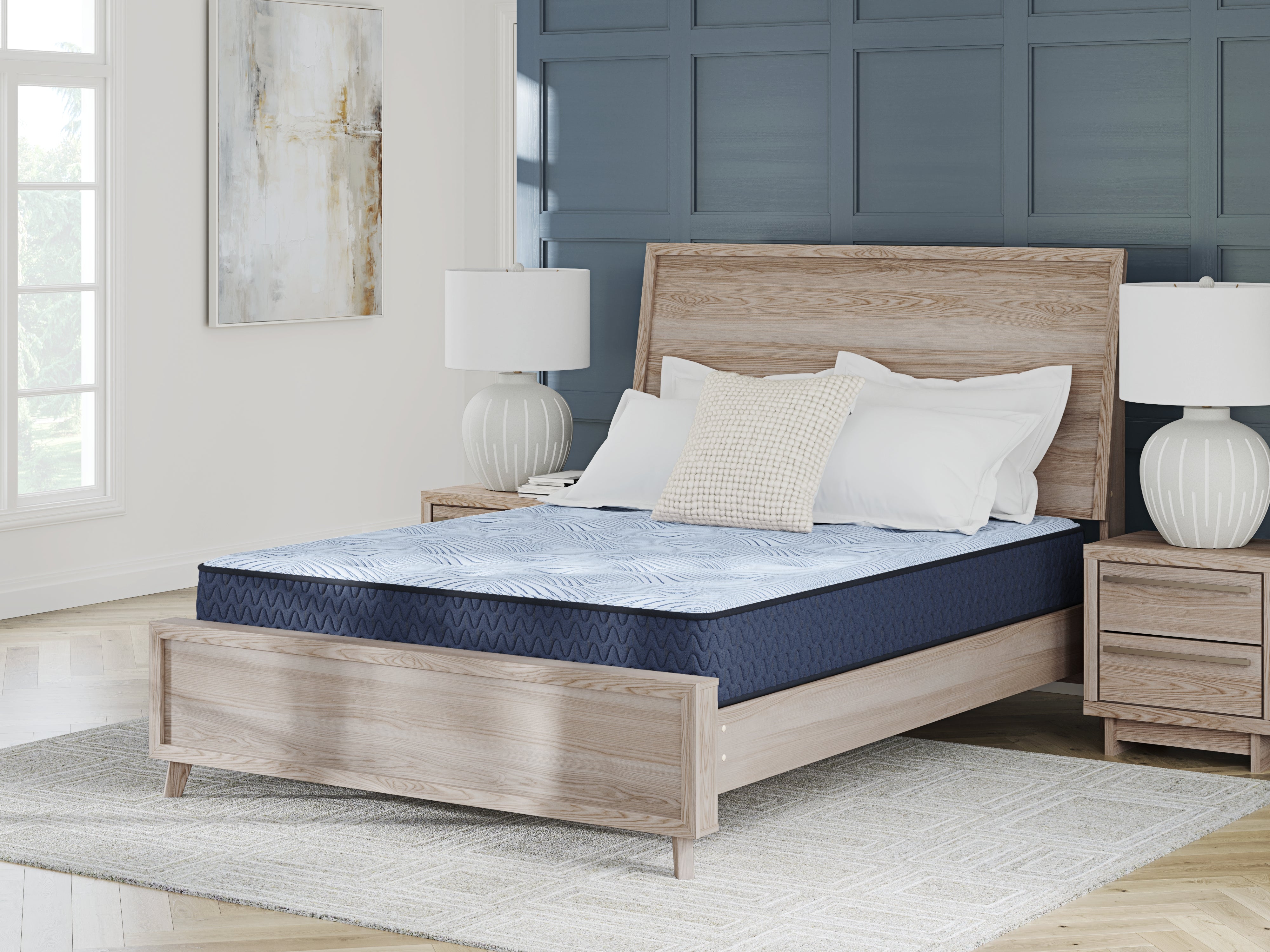A2Z Furniture - Ashley Furniture - Peak 2.0 10 Hybrid Mattresses - King / Light Blue - M20241