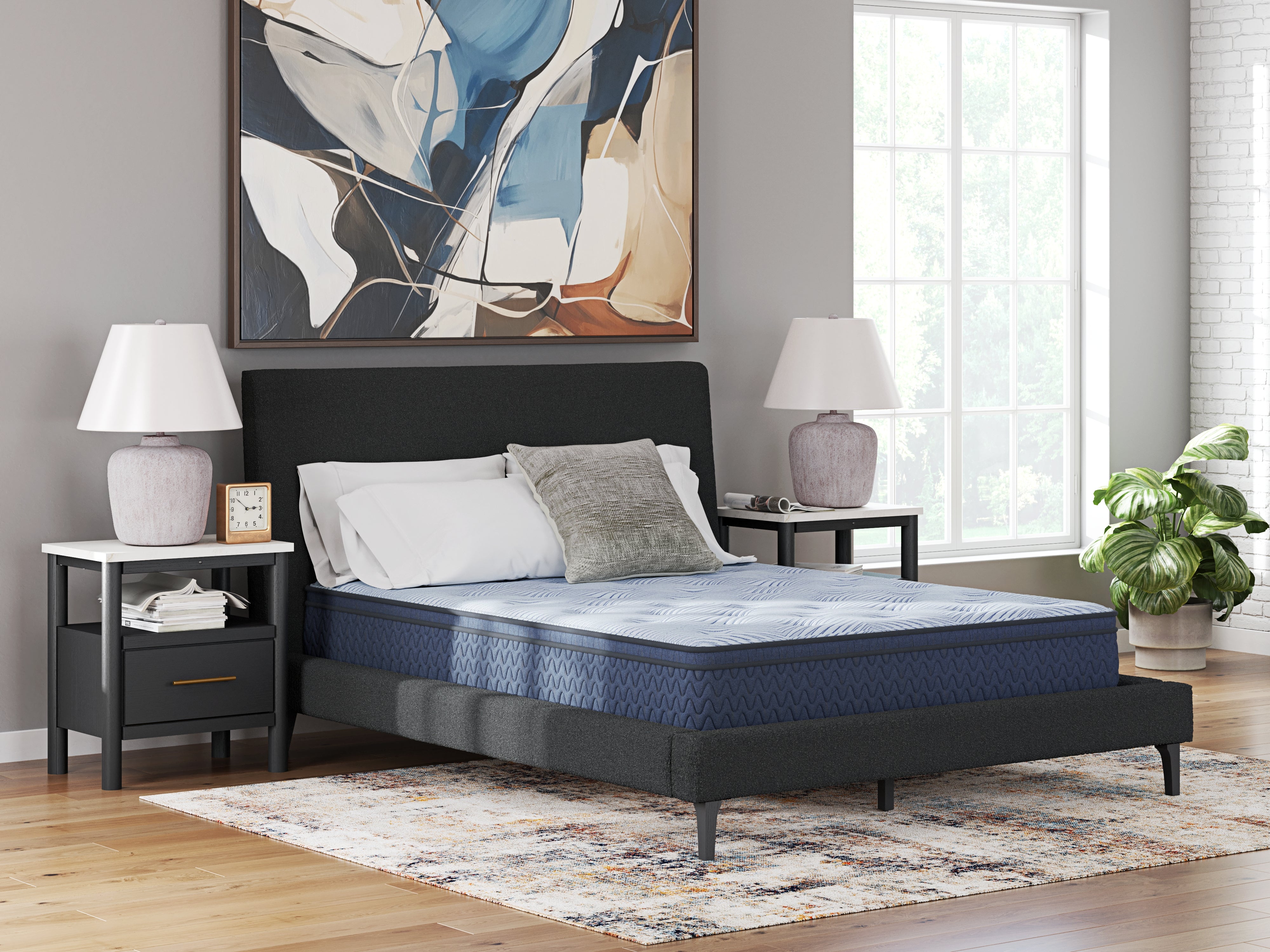 A2Z Furniture - Ashley Furniture - Peak 2.0 12 Hybrid Mattresses - Queen / Light Blue - M20331