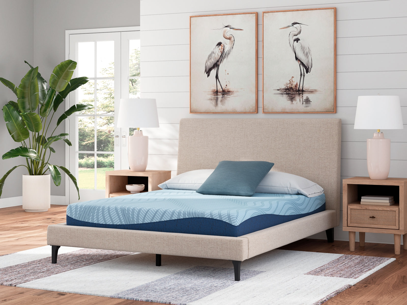 A2Z Furniture - Ashley Furniture - Peak 2.0 8 Memory Foam Mattresses - Queen / White - M20431