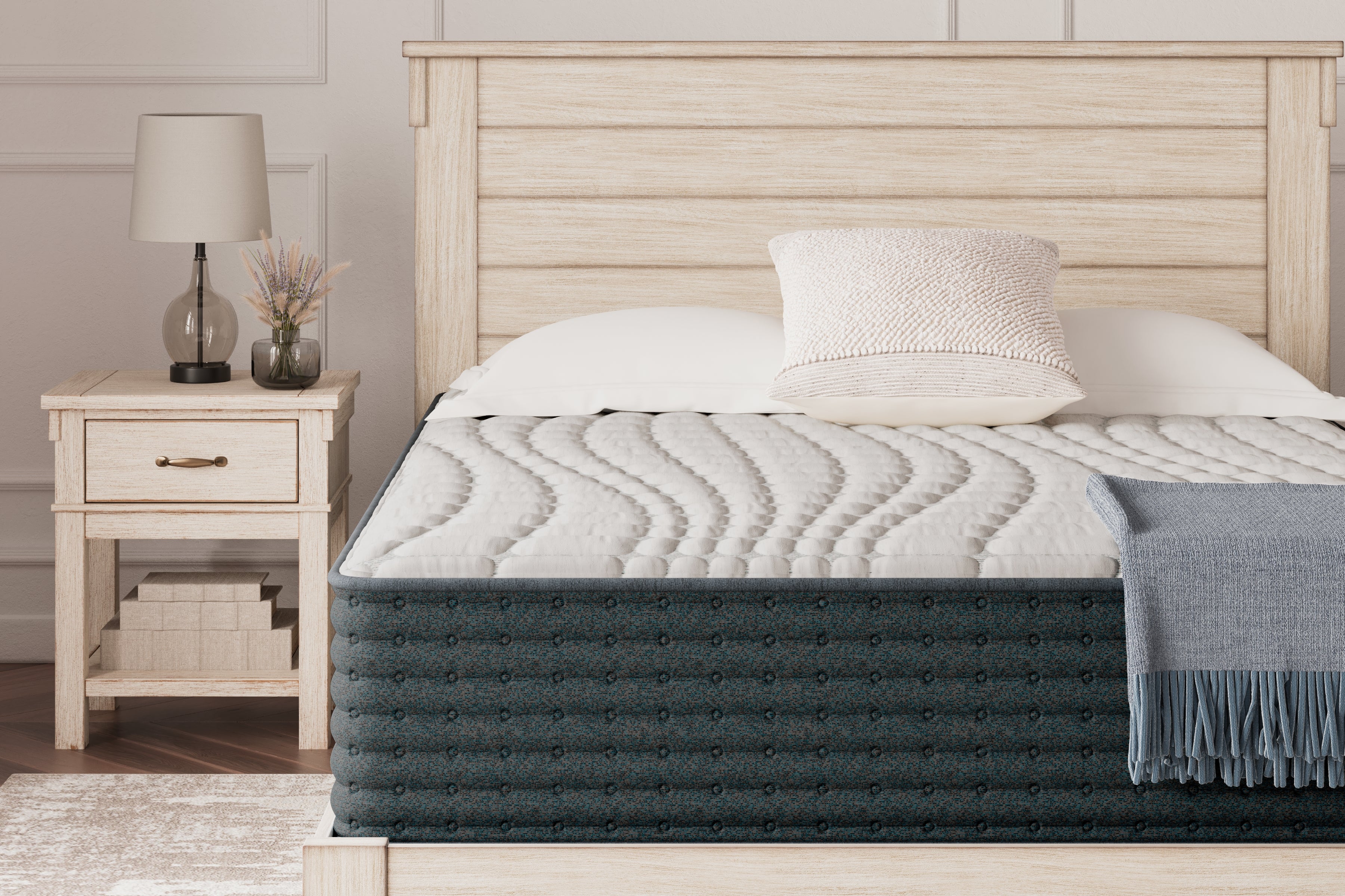 A2Z Furniture - Ashley Furniture - Hybrid 1300 Mattresses - King / White - M43641