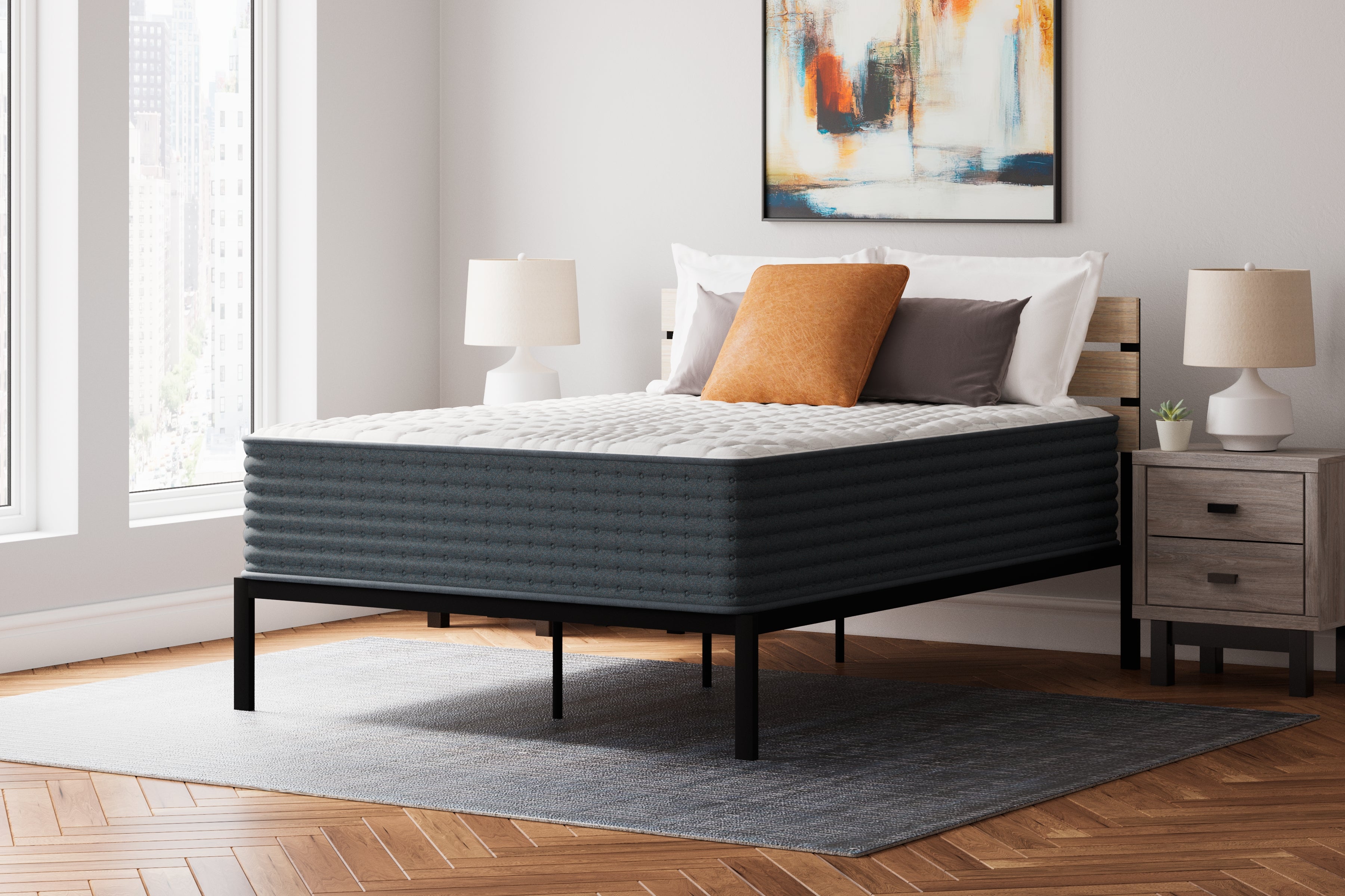 A2Z Furniture - Ashley Furniture - Hybrid 1400 Mattresses - King / White - M43741