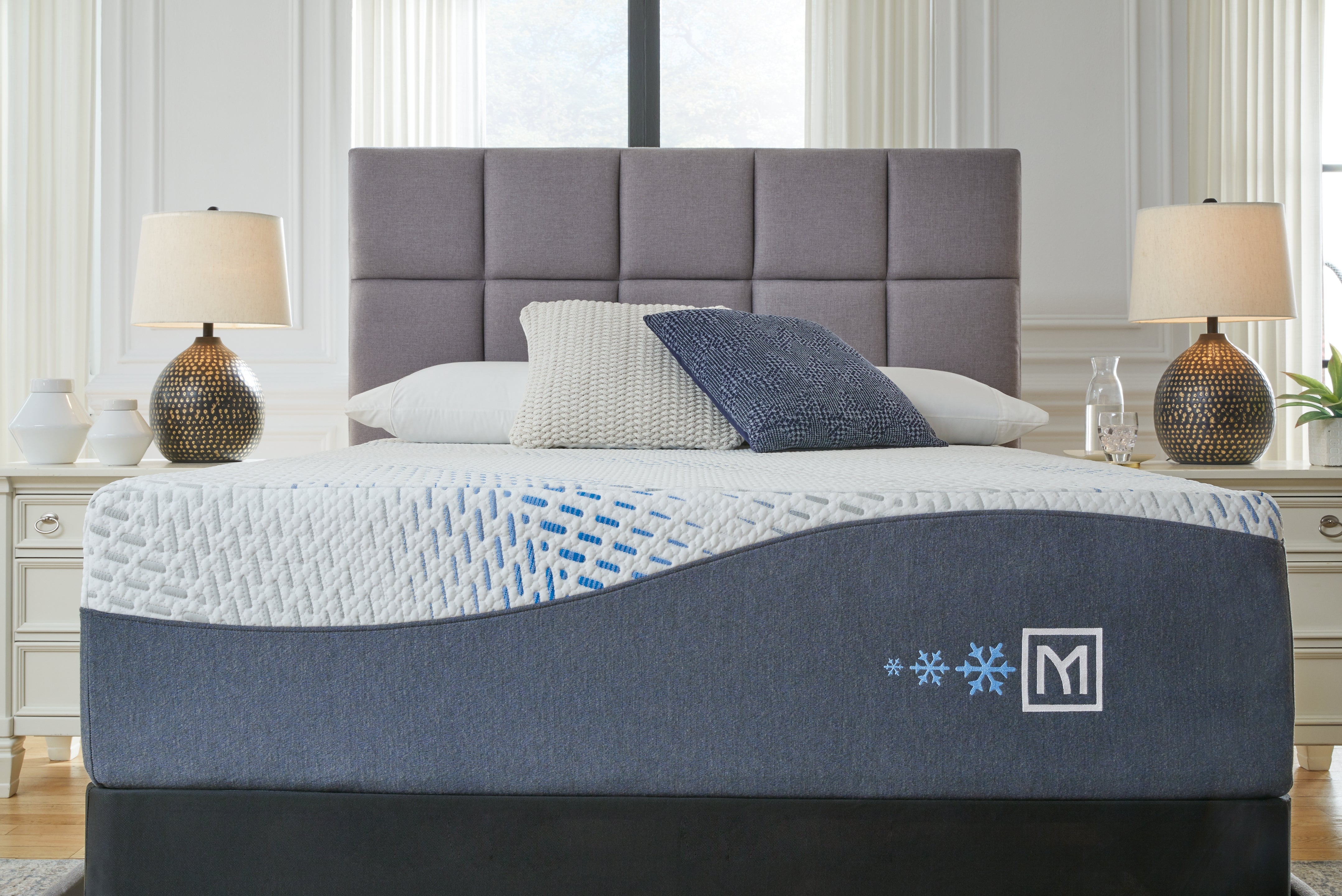 A2Z Furniture - Ashley Furniture - Millennium Cushion Firm Gel Memory Foam Hybrid Mattresses - King / White - M50741