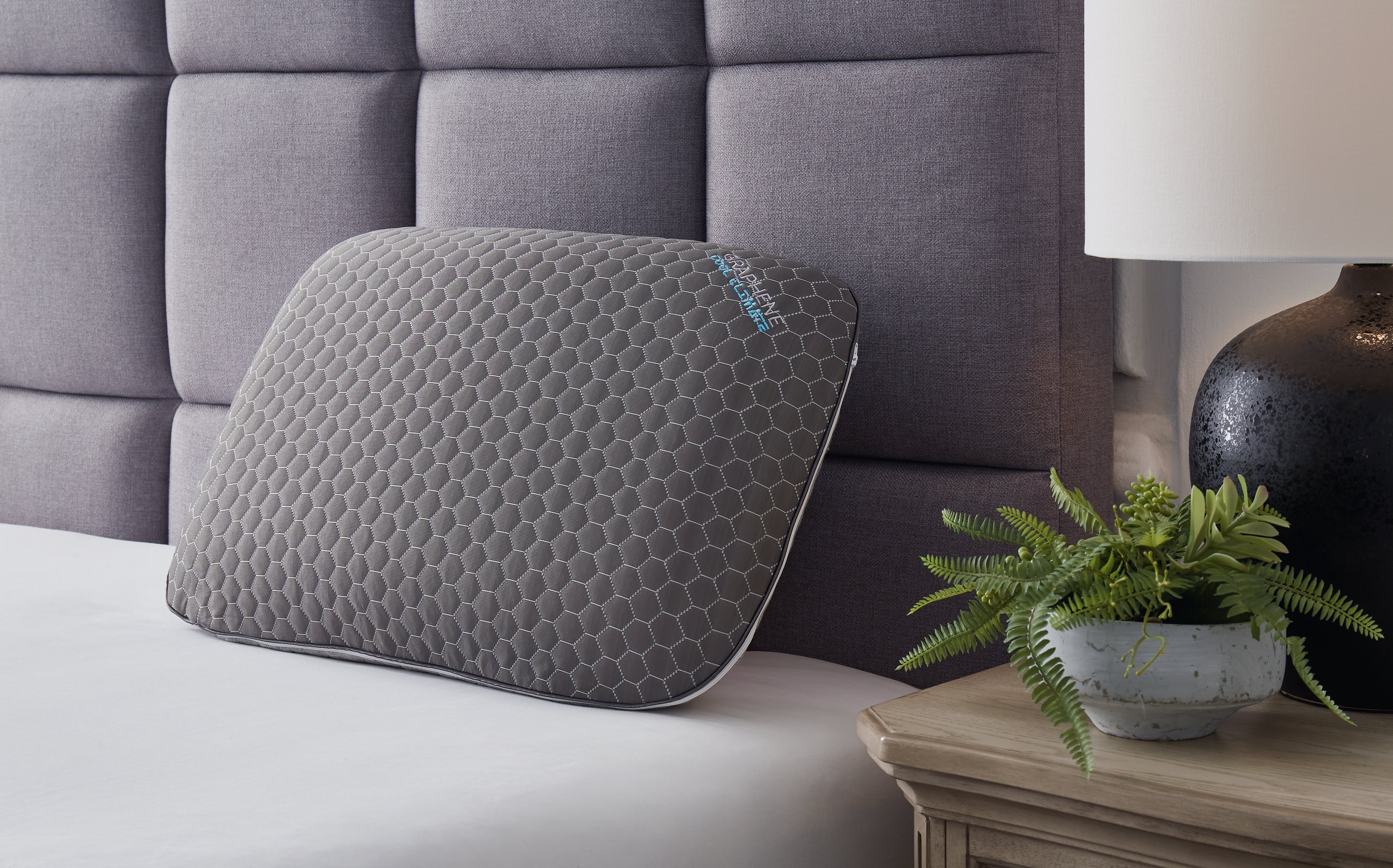 A2Z Furniture - Ashley Furniture - Zephyr 2.0 Pillows - Graphene Contour Pillow / Dark Gray - M52113P