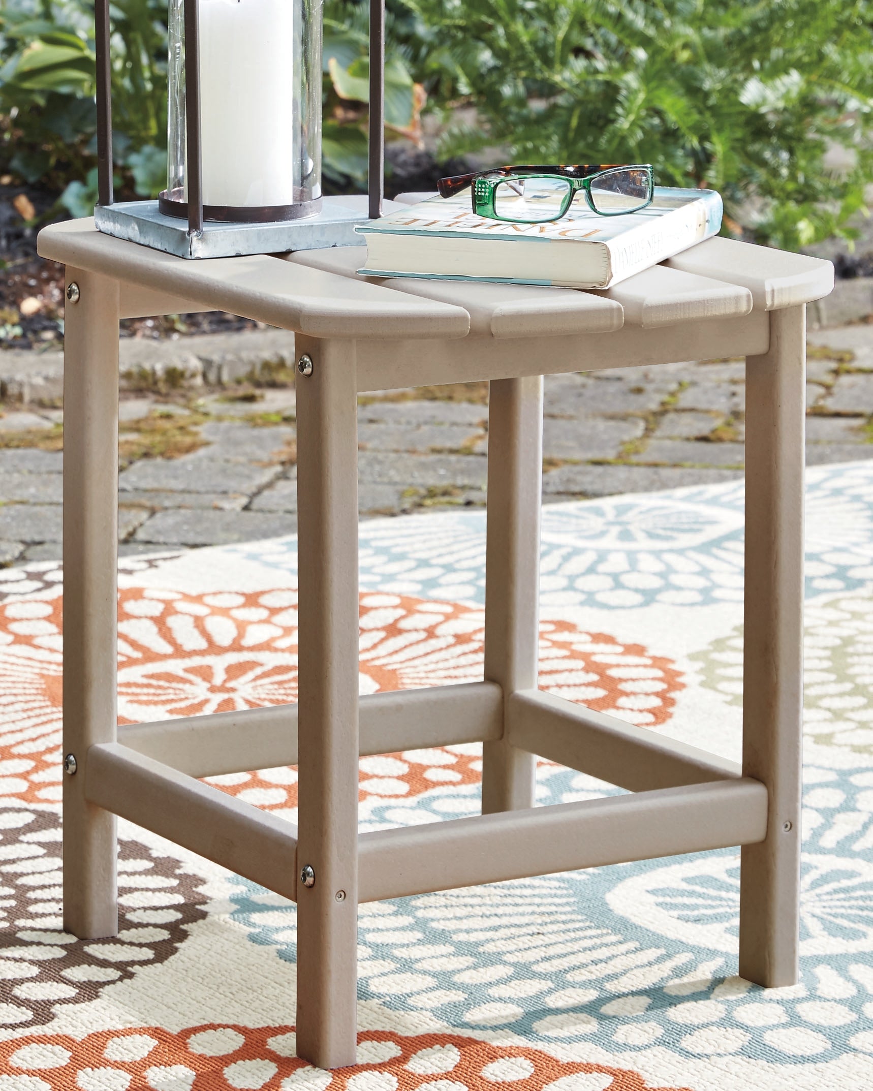 A2Z Furniture - Ashley Furniture - Sundown Treasure Outdoor - Rectangular End Table / Driftwood - P014-703