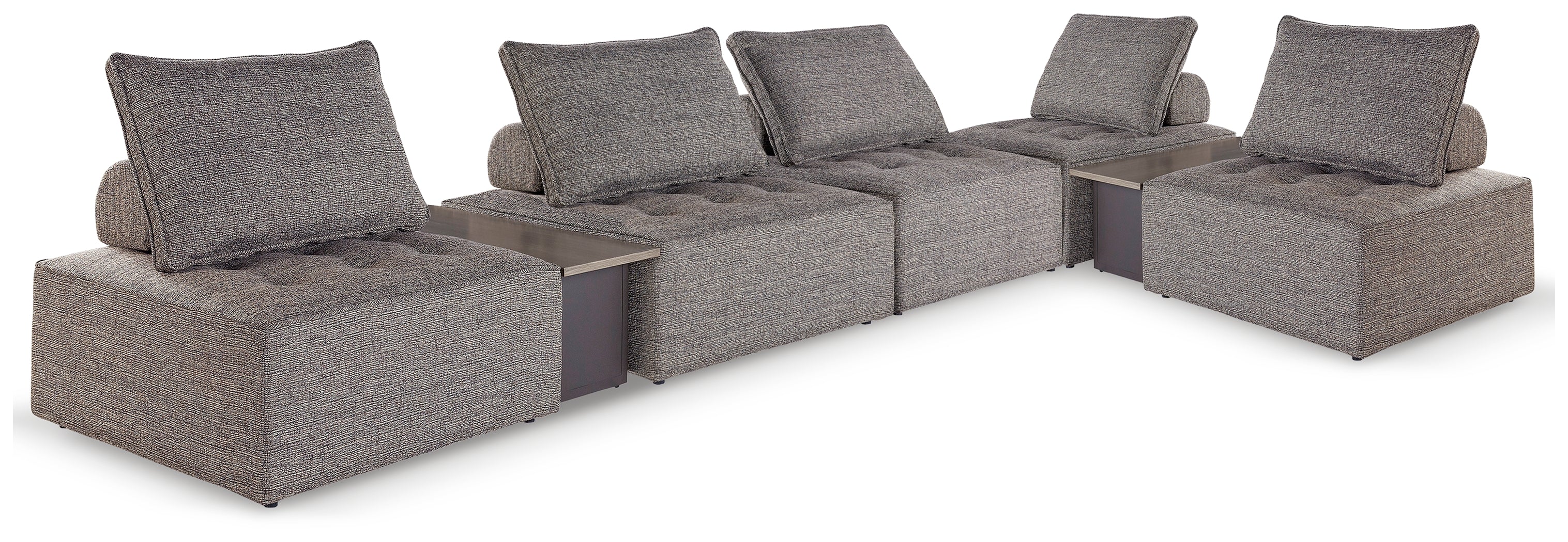 A2Z Furniture - Ashley Furniture - Bree Zee Outdoor - 7-Piece Outdoor Modular Seating / Brown - P160P13