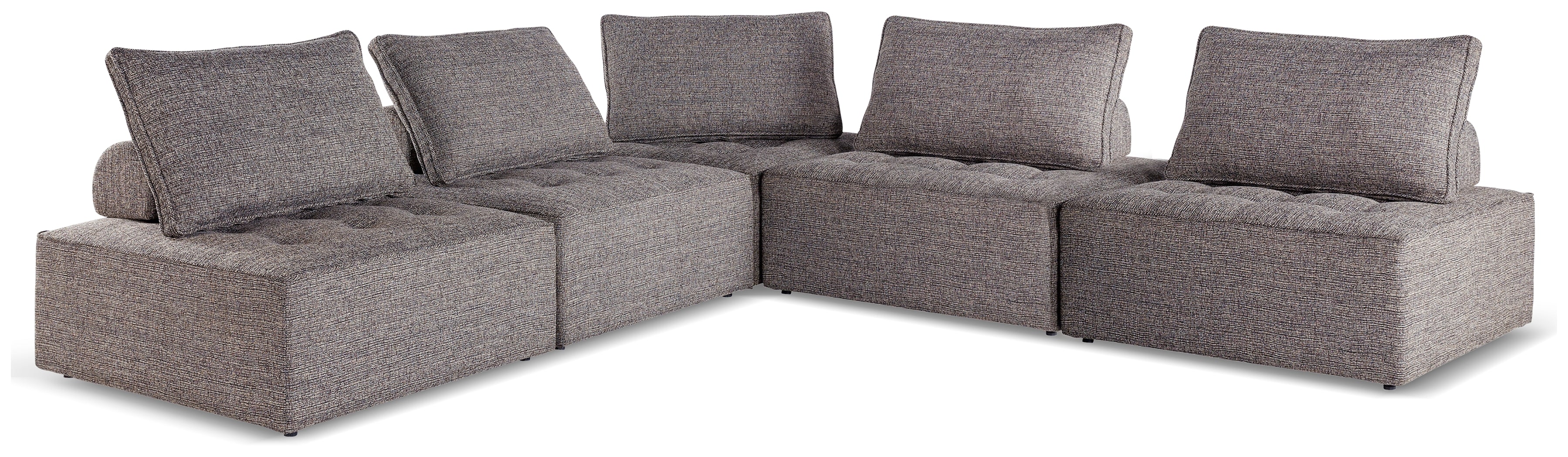 A2Z Furniture - Ashley Furniture - Bree Zee Outdoor - 5-Piece Outdoor Modular Seating / Brown - P160P10