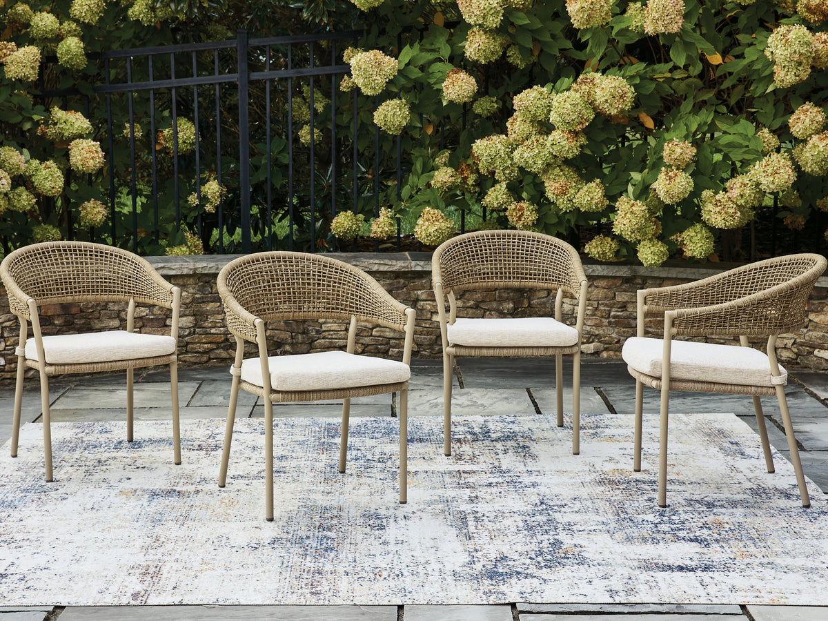 A2Z Furniture - Ashley Furniture - Orchard Beach Outdoor - Arm Chair With Cushion (4/CN) - PCP373-601A