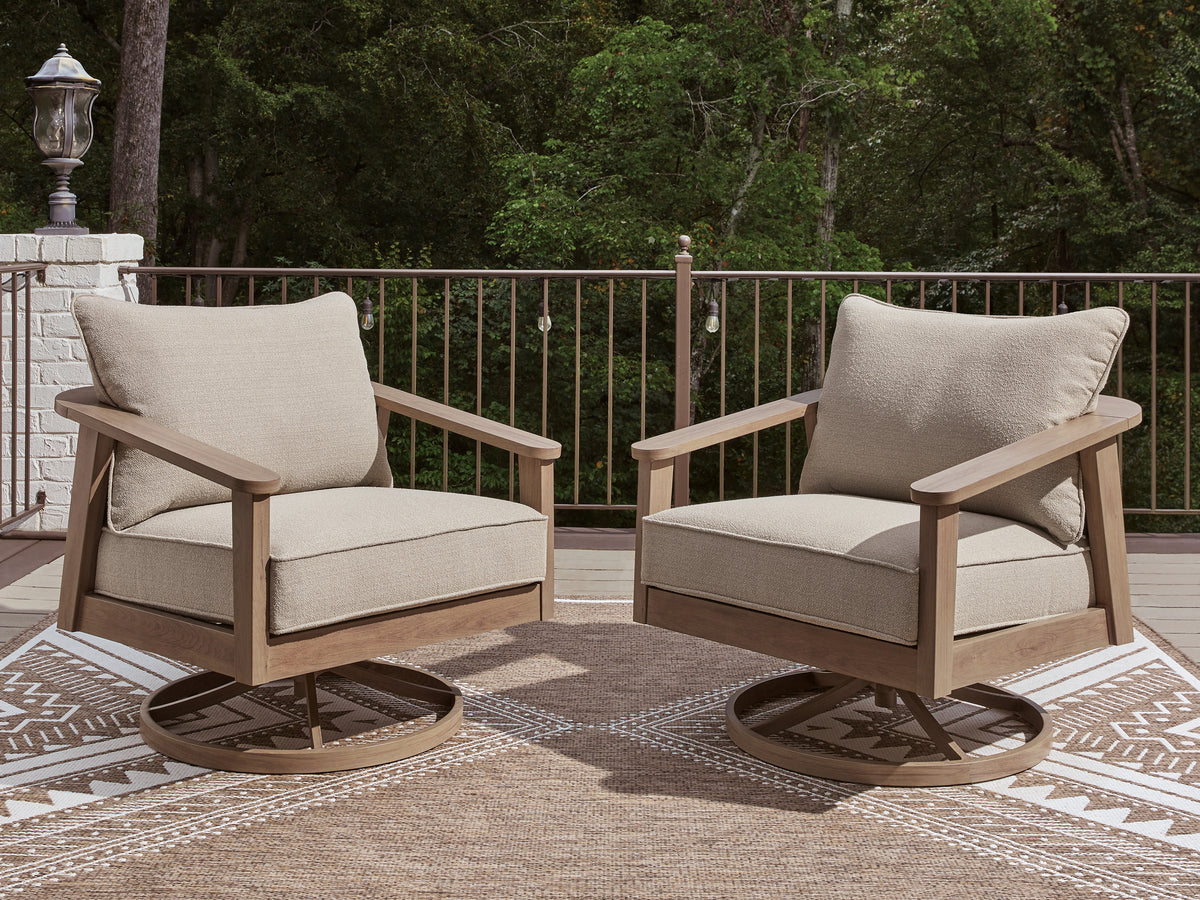 A2Z Furniture - Ashley Furniture - Harmony Headlands Outdoor - Swivel Lounge w/ Cushion - PCP428-821