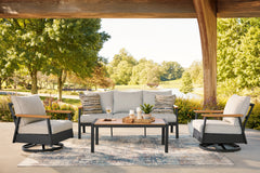 A2Z Furniture - Ashley Furniture - Carmel Highlands Outdoor - Sofa/Chairs/Table Set (4/CN) - PCP513-081