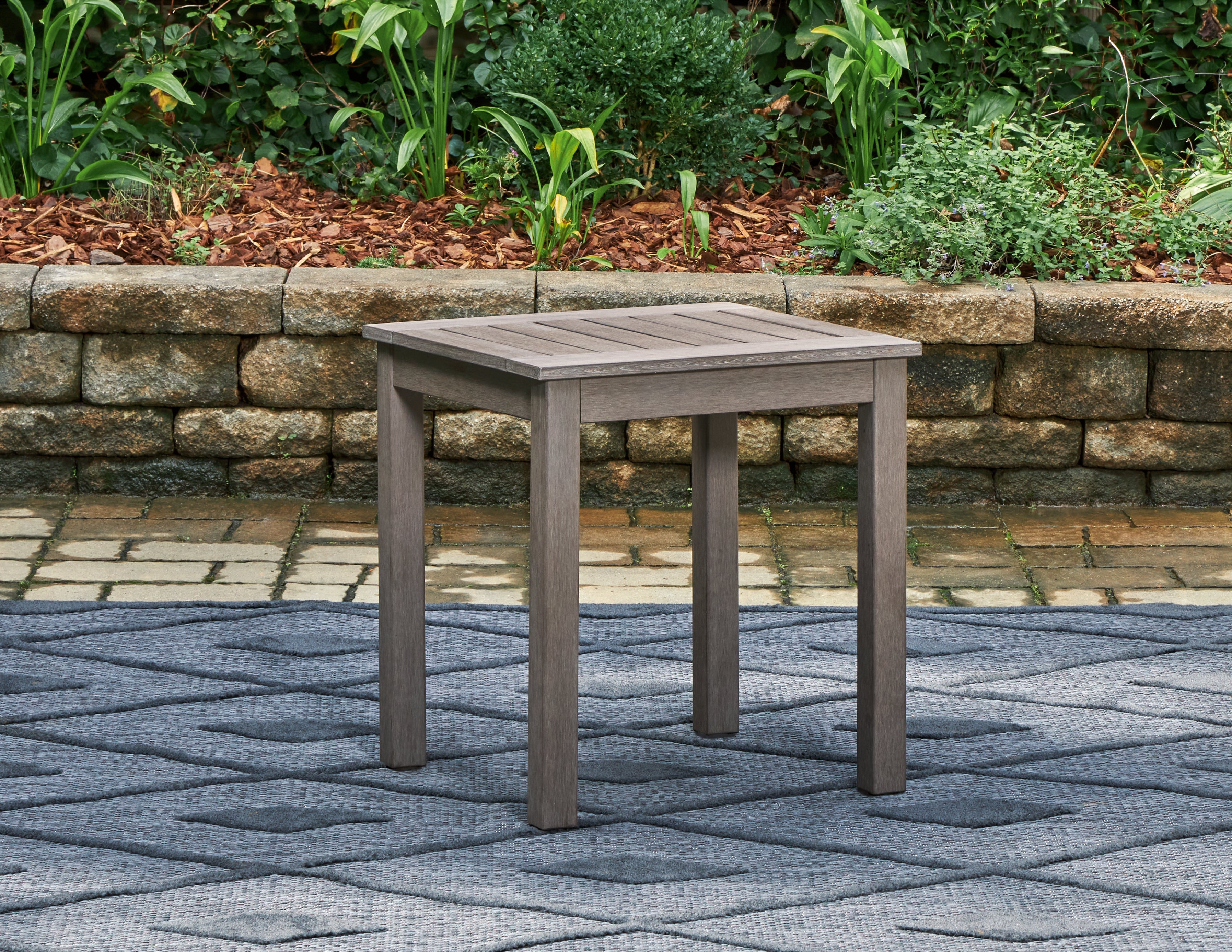 A2Z Furniture - Ashley Furniture - Hillside Barn Outdoor - Square End Table / Brown - P564-702