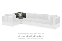A2Z Furniture - Ashley Furniture - Citrine Park Outdoor - Corner with Cushion (1/CN) / Brown/Charcoal - P660-877