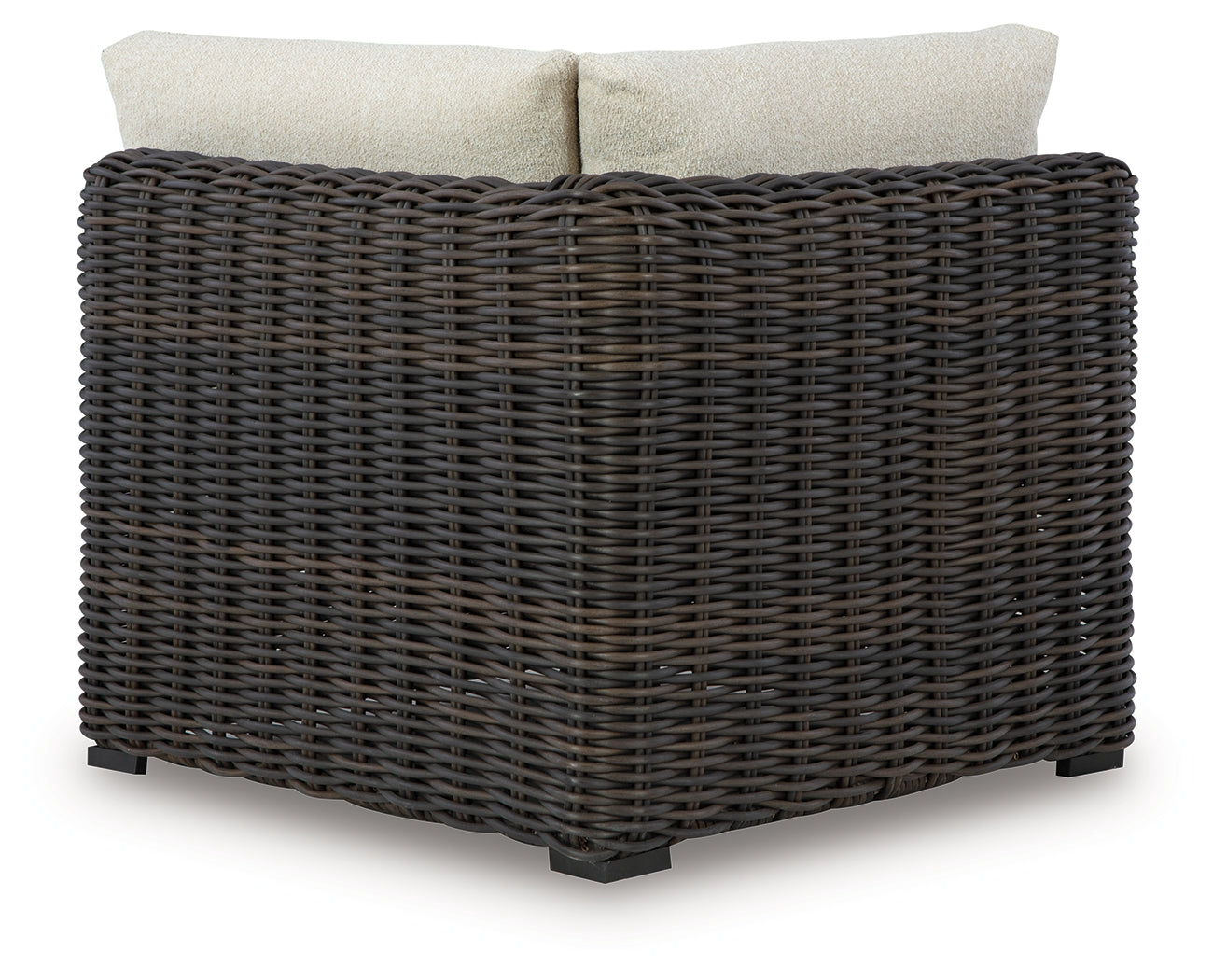 A2Z Furniture - Ashley Furniture - Kimora Outdoor - Swivel Lounge Chair w/Cushion / Beige/Dark Brown - P711-810