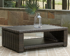 A2Z Furniture - Ashley Furniture - Grasson Lane Outdoor - Square End Table / Brown - P783-702